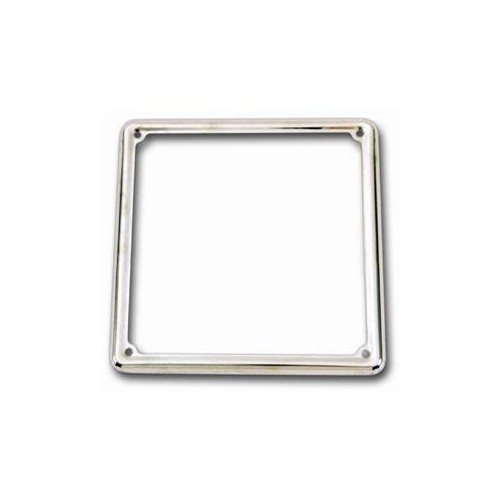 PORTATARGA-CORNICI- BULLONI-Cornice targa cromata inox per targa Europea per tutte le Moto Guzzi da 350 a 1100 - BD010