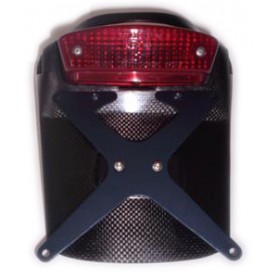 PORTATARGA-CORNICI- BULLONI-Codino Carbonio Portatarga per Moto Guzzi V11 tutti Modelli completo di portatarga in Alluminio e...