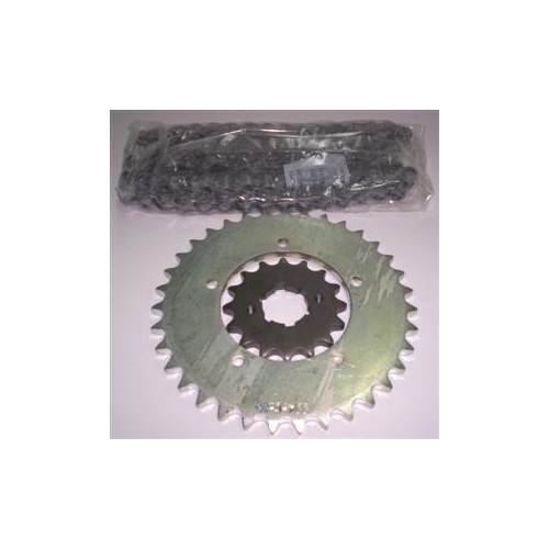 FORCELLONE-GIUNTO-COP.CONICA-Corona-Pignoni e Catene-Kit corona,pignone e catena per Moto Guzzi Nuovo Falcone 500 Civile e Mi...