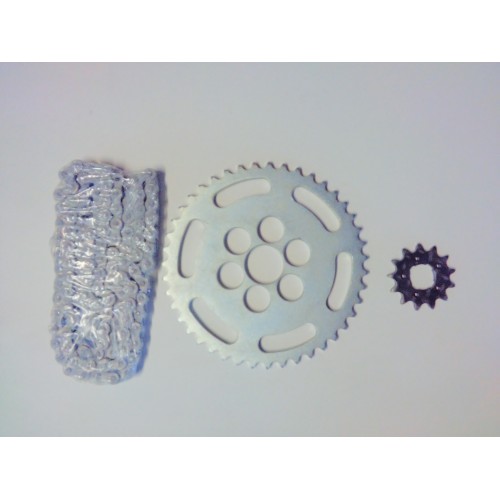 FORCELLONE-GIUNTO-COP.CONICA-Corona-Pignoni e Catene-Kit catena, corona e pignone per Moto Guzzi Airone 250