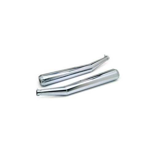 SILENZIATORI-Fascette-Boccole-Coppia silenziatori alti scarico aperto per Moto Guzzi 850 e 1000 Le Mans II e III