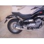 SILENZIATORI-Fascette-Boccole-Coppia Silenziatori scarico aperto per Moto Guzzi Nevada I.E. Classic