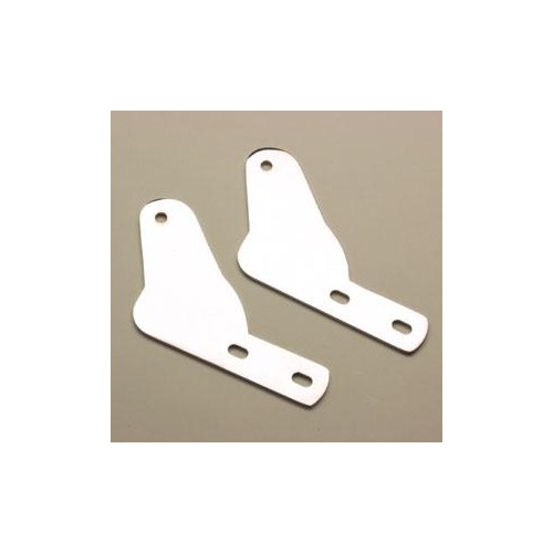 SILENZIATORI-Fascette-Boccole-Staffa cromata dx sx per spostamento silenziatori Cm.10 per Moto Guzzi tutti modelli escluso V1...