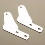 SILENZIATORI-Fascette-Boccole-Staffa cromata dx sx per spostamento silenziatori Cm.10 per Moto Guzzi tutti modelli escluso V1...