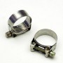 SILENZIATORI-Fascette-Boccole-Fascetta inox Cromata silenziatore per Moto Guzzi Vecchio Falcone 500