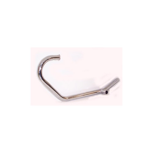 TUBI SCARICO-COMPENSATORE-GHIERE-Tubo scarico dx cromato per Moto Guzzi V35/50 C, V35 III, V35 Imola, V50 Monza