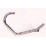 TUBI SCARICO-COMPENSATORE-GHIERE-Tubo scarico sx cromato per Moto Guzzi V35/50 C, V35 III, V35 Imola, V50 Monza