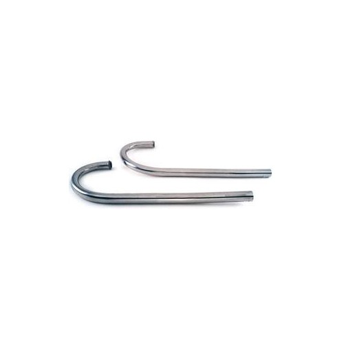TUBI SCARICO-COMPENSATORE-GHIERE-Coppia tubi scarico cromati per Moto Guzzi V7 Sport