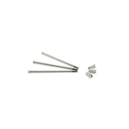 CERCHI-Raggi-Mozzi-PERNI RUOTA-Kit 36 raggi in acciaio inox con nipplo cerchio sezione larga posteriore per Moto Guzzi Florid...