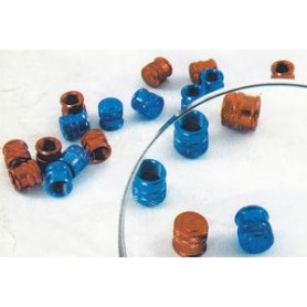 CERCHI-Raggi-Mozzi-PERNI RUOTA-Coperchietto in ergal Blu valvola per Moto Guzzi Universali