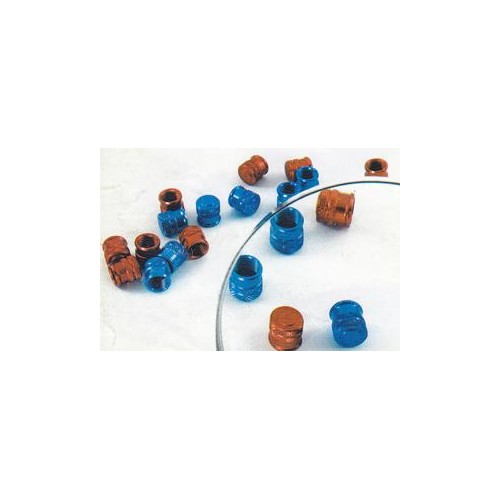 CERCHI-Raggi-Mozzi-PERNI RUOTA-Coperchietto in ergal Blu valvola per Moto Guzzi Universali