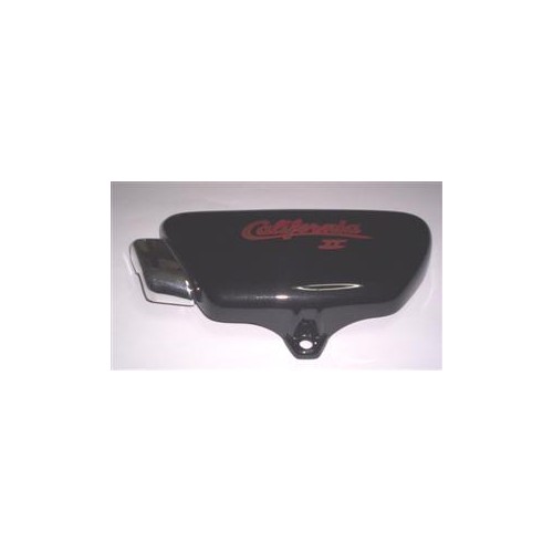 CARENATURE-FIANCHETTI-GOMMINI-STAFFE-Copriaccumulatore SX Nero in Resina Senza Parte cromata per Moto Guzzi California 100 II...