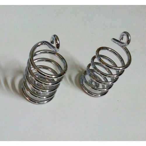 SELLE - COPRISELLA - Molle-Coppia molle sella anteriore cromate per Moto Guzzi Nuovo Falcone 500