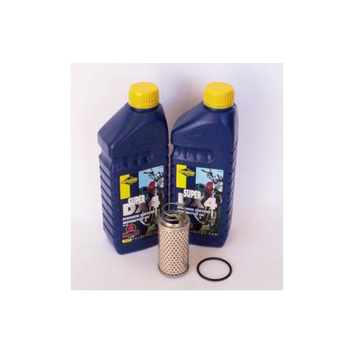 LUBRIFICANTI-Kit cambio olio per Moto Guzzi da 350 a 650: 1 filtro olio, 1 Guarnizione O-R per tappo filtro olio, 2 Lt. olio ...
