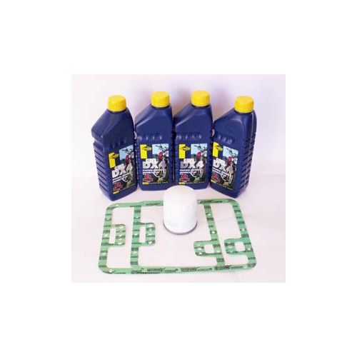 LUBRIFICANTI-Kit cambio olio per Moto Guzzi 850-1000: 1 filtro olio, 2 guarnizione coppa olio, 4 Lt olio motore 20W-50