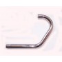 TUBI SCARICO-COMPENSATORE-GHIERE-Tubo scarico anteriore dx cromato-inox D.42 per Moto Guzzi California 1100 Jackal