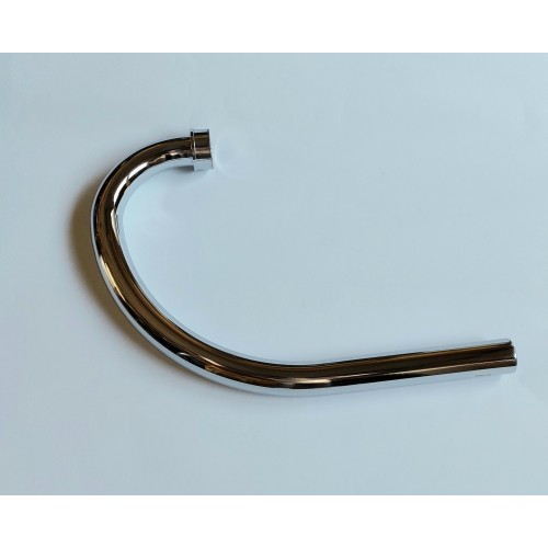 TUBI SCARICO-COMPENSATORE-GHIERE-Tubo Scarico Cromato Anteriore DX per Moto Guzzi 750 S3 - AL319