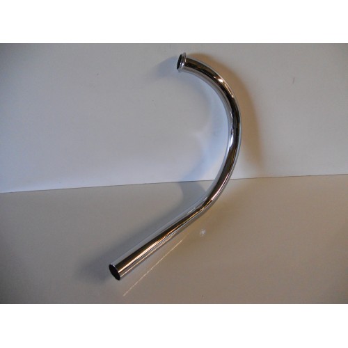 TUBI SCARICO-COMPENSATORE-GHIERE-Tubo Scarico Anteriore Cromato D.32 per Moto Guzzi Stornello 125 Sport,160 4 Marce-AL327