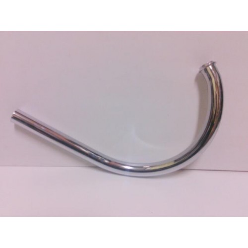 TUBI SCARICO-COMPENSATORE-GHIERE-Tubo Scarico Anteriore Cromato D.30 per Moto Guzzi Stornello Turismo125 4 Marce