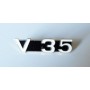 DECALCOMANIE - ADESIVI-Targhetta Fianchetto V35 per Moto Guzzi