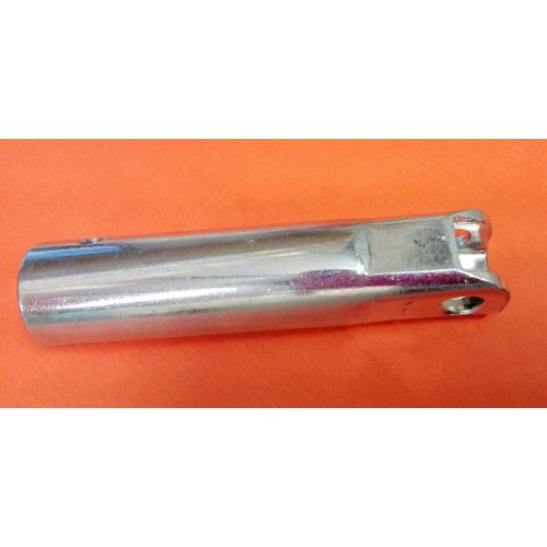 PEDANE-APPOGIAPIEDI-GOMMINI-Tubo portapedana sx lucido per Moto Guzzi V35/65 Florida, Nevada 350/750