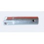 PEDANE-APPOGIAPIEDI-GOMMINI-Tubo portapedana dx lucido per Moto Guzzi V35/65 Florida, Nevada 350/750