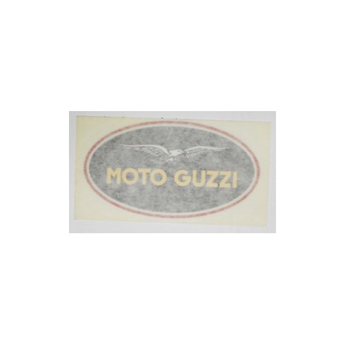 DECALCOMANIE - ADESIVI-Adesivo serbatoio dx ovale nero con filetto rosso per Moto Guzzi California 1100 EV, Touring