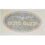 DECALCOMANIE - ADESIVI-Adesivo serbatoio dx ovale nero con filetto rosso per Moto Guzzi California 1100 EV, Touring
