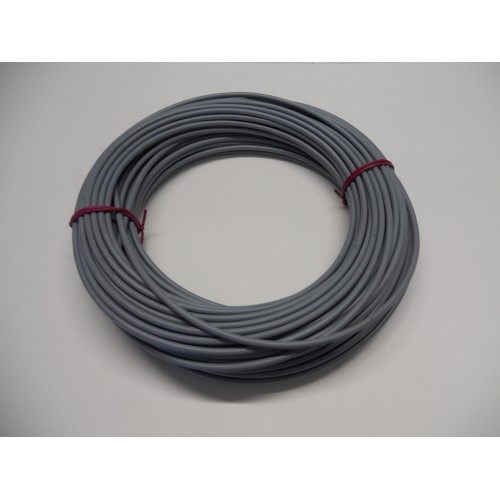PARTI RICAMBI COMANDO GAS/STARTER-TRASMISSIONI-Guaina D.5mm colore grigio per Moto varie 1Mt