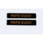 DECALCOMANIE - ADESIVI-Coppia Adesivi Neri Resinati "Moto Guzzi" per Moto Guzzi Vari Modelli