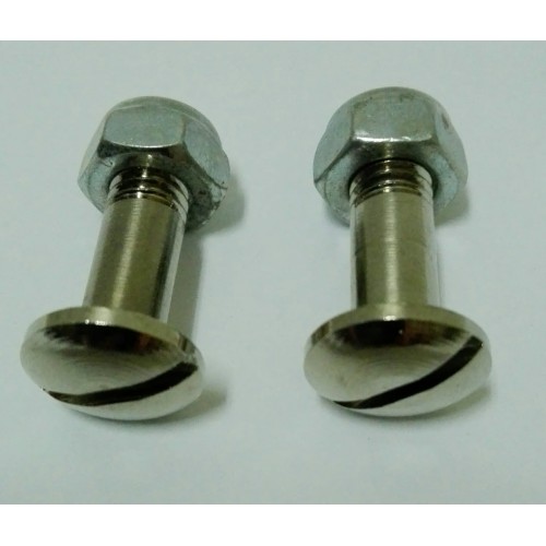 POMPE-PINZE FRENO-LEVE-Coppia Viti Complete di Dadi Autobloccanti per Leva Freno-Frizione per Moto Guzzi Lodola235 Stornello1...