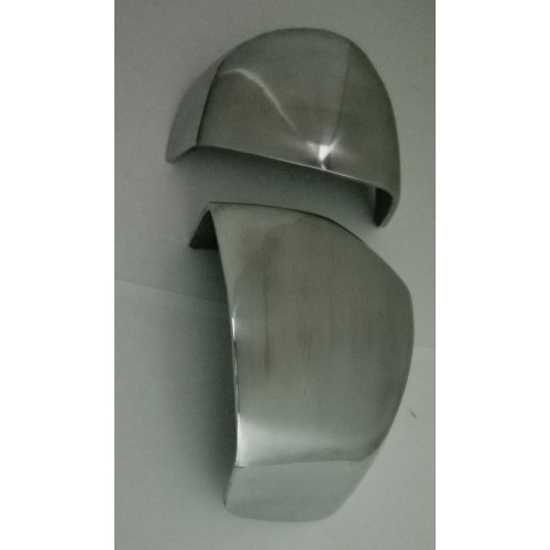 PARATIE - COPERCHI-Coppia Coperchi DX e SX Alluminio Lucido, Corpo Farfallato Iniezione per Moto Guzzi California 1100 EV tut...