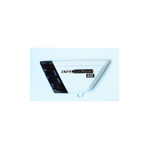 CARENATURE-FIANCHETTI-GOMMINI-STAFFE-Copriaccumulatore sx bianco completo di scritta per Moto Guzzi 850 Le Mans III