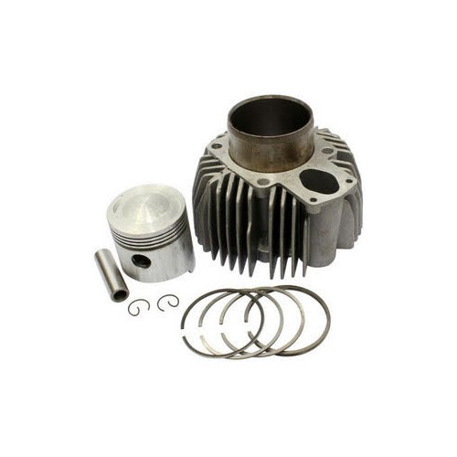 CILINDRI-PISTONI-FASCE ELASTICHE-Cilindro completo di Pistone Mondial Originale per Moto Guzzi Nuovo Falcone