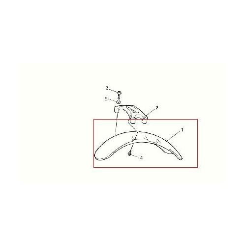 PARAFANGHI-Parafango anteriore originale grezzo per Moto Guzzi V7 Classic, V7 Cafè