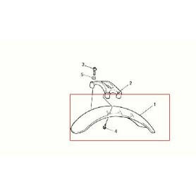 PARAFANGHI-Parafango anteriore nero per Moto Guzzi V7 Classic, V7 Cafè
