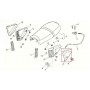 CARENATURE-FIANCHETTI-GOMMINI-STAFFE-Fianchetto sx bianco diamante per Moto Guzzi V7 Classic 2008