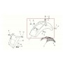 PARAFANGHI-Parafango posteriore nero senza bulloneria per Moto Guzzi V7 Classic, V7 Cafè