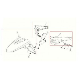 PARAFANGHI-Puntale carena sx per Moto Guzzi Breva 850