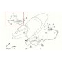 CARENATURE-FIANCHETTI-GOMMINI-STAFFE-Fianchetto dx nero originale per Moto Guzzi Breva 850