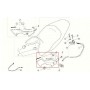 CARENATURE-FIANCHETTI-GOMMINI-STAFFE-Fianchetto sx rosso originale per Moto Guzzi Breva 850