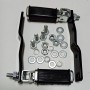 PEDANE-APPOGIAPIEDI-GOMMINI-Coppia Appoggiapiede Passegero per Moto Guzzi Nuovo Falcone 500 Militare con Valigie