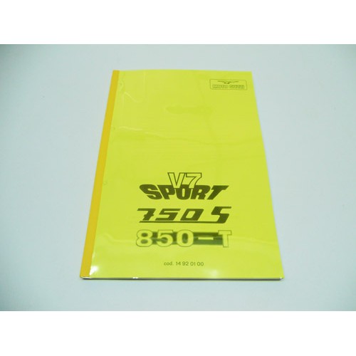 CATALOGHI RICAMBI-MANUALE OFFICINA-Manuale D'officina Copia per Moto Guzzi V7 Sport, 750S, 850T