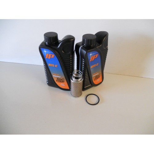 LUBRIFICANTI-KIT Olio IP Minerale Lt2-Sae20/50 1 Guarnizione, 1 Filtro Olio per Moto Guzzi 350 -650