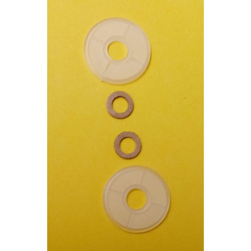 CARBURATORI - MANICOTTI - COLLETTORI -PARTI CARBURATORI-Kit 2 Filtri + 2 Guarnizioni per Pipette Attacco Tubo Benzina Per Tut...