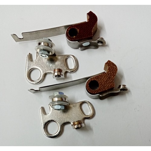 CONTATTI - CONDENSATORI-Coppia Contati Elettrici Impianto Dansi per Moto Guzzi 350 400 GTS