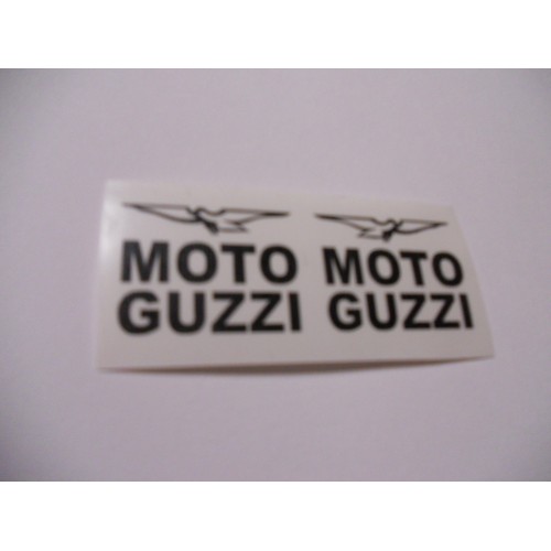 Coppia Decalcomanie Nere Serbatoio Moto Guzzi TROTTER - Main Image