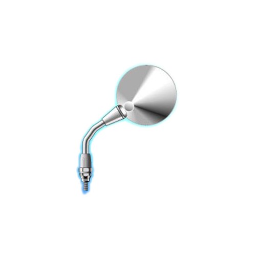 SPECCHI-Specchio DX Stelo Cromato Callotta Satinato Silver per Moto Guzzi California 1100 Alluminium-Titanium - AP054