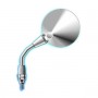 SPECCHI-Specchio DX Stelo Cromato Callotta Satinato Silver per Moto Guzzi California 1100 Alluminium-Titanium - AP054