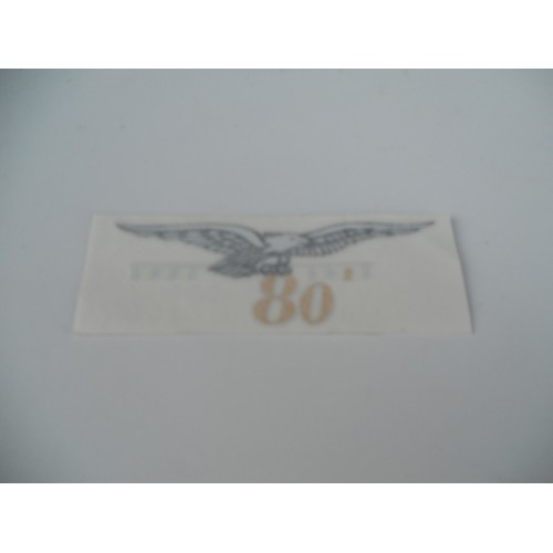 DECALCOMANIE - ADESIVI-Decalcomania Aquila Argento Cromo-Oro -80°... Anno per Serbatoio - Moto Guzzi California 1100 EV